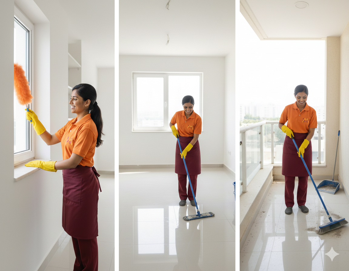Unfurnished House Deep Cleaning